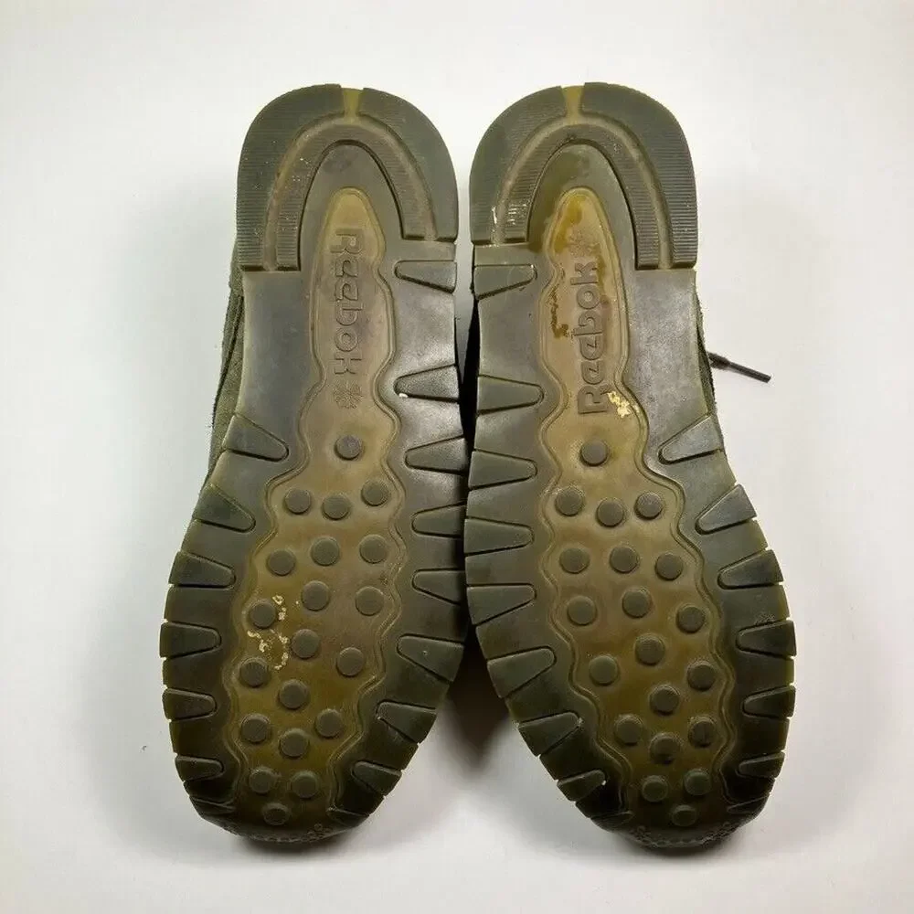 Reebok Classic Suede Leather Sneakers Men 12 Olive Green Althletic BS5258